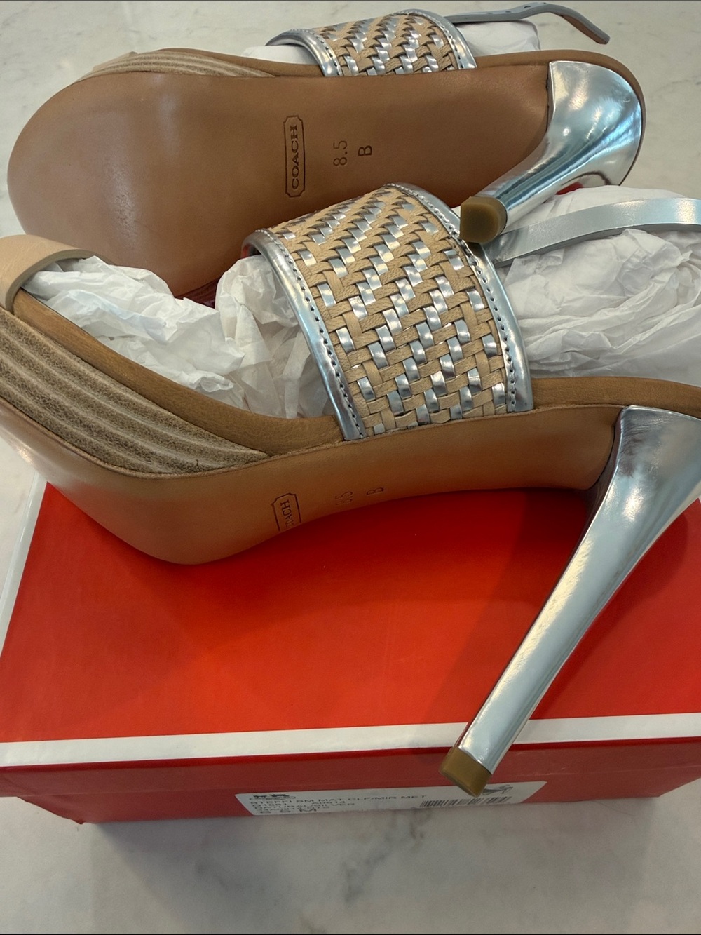 Coach NEW Steffi Heels Size 8.5 As Seen in Gossip Girl - Picture 7 of 7
